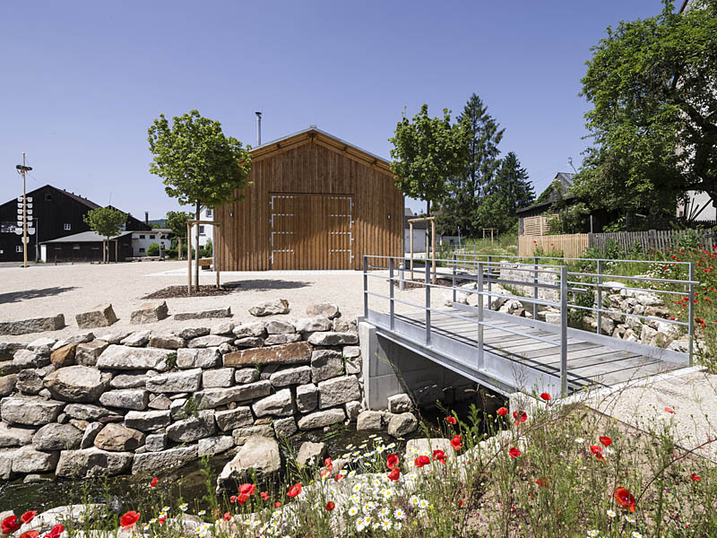 Freiflächengestaltung auf dem Gelände des ehemaligen Sägewerks Holz-Haumann in Tröstau